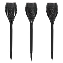 Pochodnia solarna 9,5x50cm lampa solarna z efektem płomienia - 3 sztuki