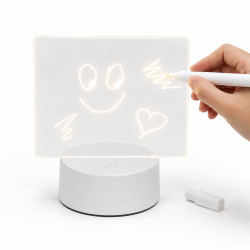 Lampka podświetlana LED z tablicą akrylową do rysowania + pisak