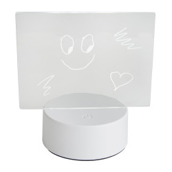Lampka podświetlana LED z tablicą akrylową do rysowania + pisak