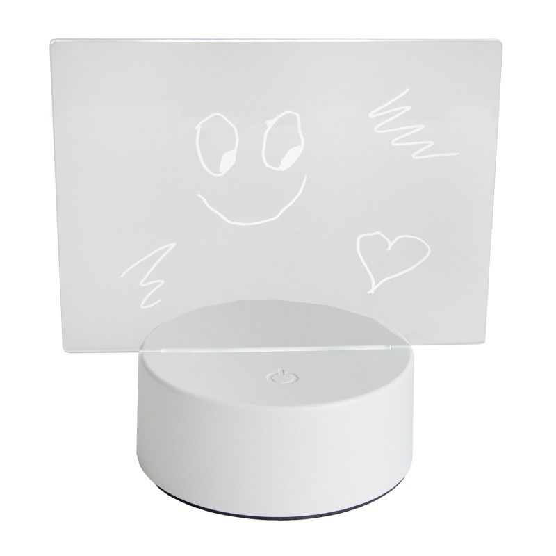 Lampka podświetlana LED z tablicą akrylową do rysowania + pisak
