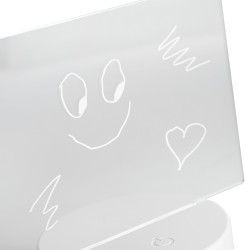 Lampka podświetlana LED z tablicą akrylową do rysowania + pisak