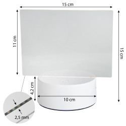 Lampka podświetlana LED z tablicą akrylową do rysowania + pisak