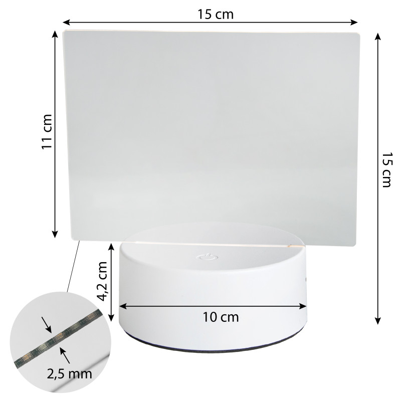 Lampka podświetlana LED z tablicą akrylową do rysowania + pisak