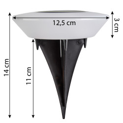 Lampka solarna ogrodowa Nocny Szlak 12,5 cm do ogrodu