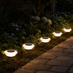 Lampka solarna ogrodowa Nocny Szlak 12,5 cm do ogrodu - zestaw 6 sztuk