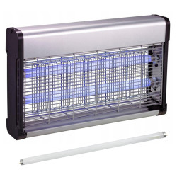 Aluminiowa lampa owadobójcza UV-A 8W 4iQ 2x20W + dodatkowa świetlówka