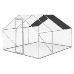 Metalowa Klatka Dla Drobiu Kurnik 3x3x2m 4iQ rurki 19mm