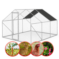 Metalowa Klatka Dla Drobiu Kurnik 3x3x2m 4iQ rurki 19mm