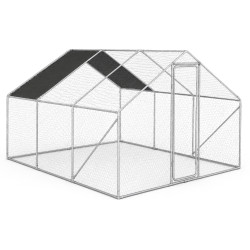 Metalowa Klatka Dla Drobiu Kurnik 3x3x2m 4iQ rurki 19mm