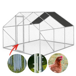 Metalowa Klatka Dla Drobiu Kurnik 3x3x2m 4iQ rurki 19mm