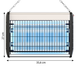 Lampa owadobójcza UV 2x8W Wabik na komary