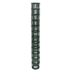 Siatka zgrzewana zielona PCV 1,25x10m ogrodzenie 75x100mm