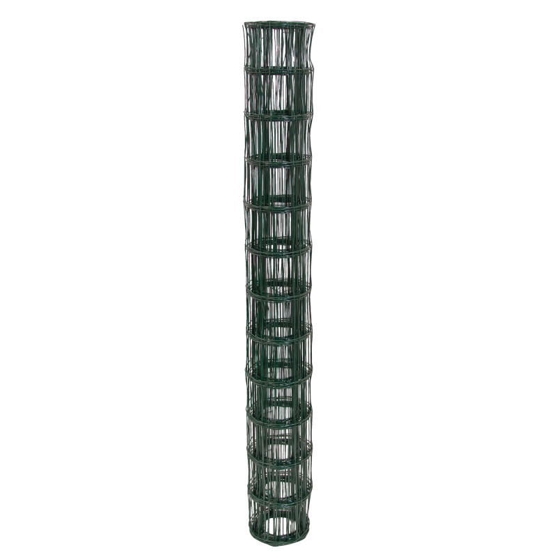 Siatka zgrzewana zielona PCV 1,25x10m ogrodzenie 75x100mm
