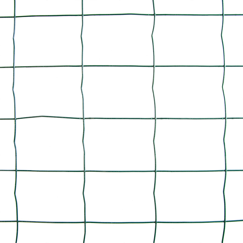 Siatka zgrzewana zielona PCV 1,25x10m ogrodzenie 75x100mm
