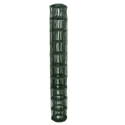 Siatka zgrzewana zielona PCV 1x10m ogrodzenie 75x100mm