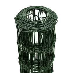 Siatka zgrzewana zielona PCV 1x10m ogrodzenie 75x100mm
