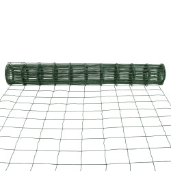 Siatka zgrzewana zielona PCV 1x10m ogrodzenie 75x100mm