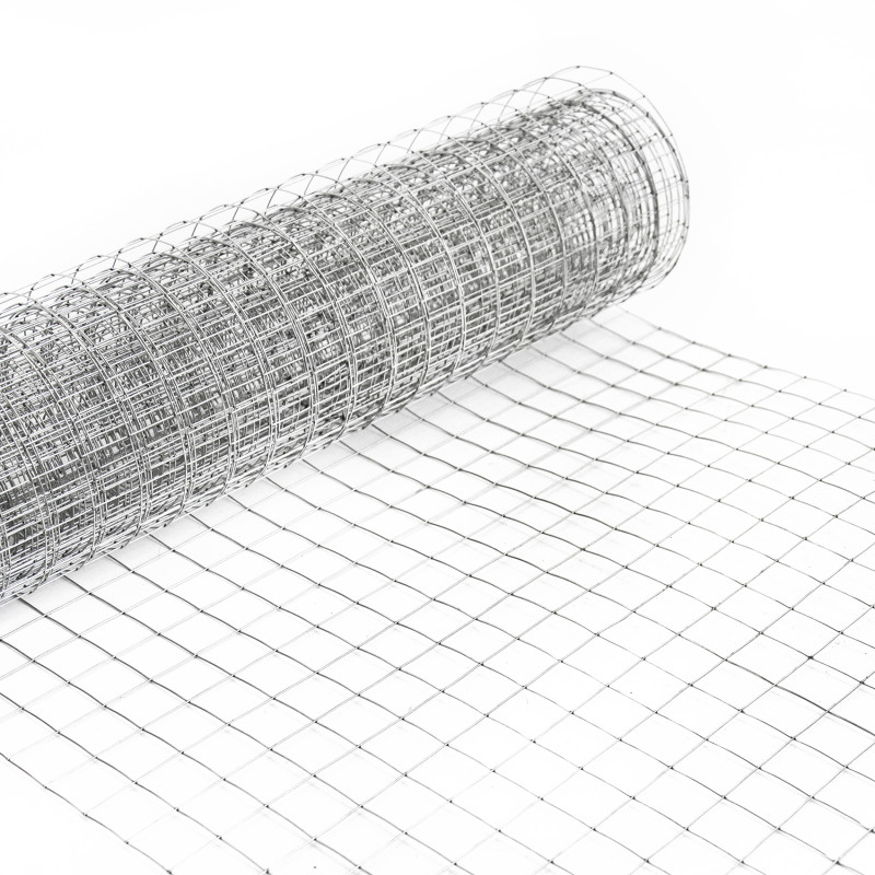 Siatka zgrzewana ocynkowana kratka 0.5x5m ogrodzenie 13x13mm