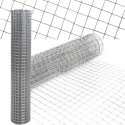 Siatka zgrzewana ocynkowana kratka 0.5x5m ogrodzenie 13x13mm