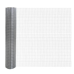 Siatka zgrzewana ocynkowana kratka 0.5x5m ogrodzenie 13x13mm