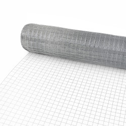 Siatka zgrzewana ocynkowana kratka 0.5x5m ogrodzenie 13x13mm