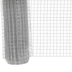 Siatka zgrzewana ocynkowana kratka 0.5x5m ogrodzenie 13x13mm