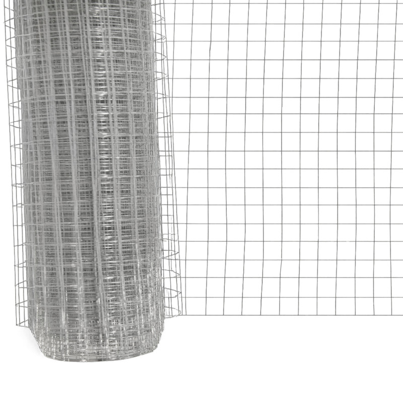 Siatka zgrzewana ocynkowana kratka 0.5x5m ogrodzenie 13x13mm