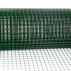Siatka zgrzewana PCV 0,5x5m ogrodzenie kratka 13x13mm