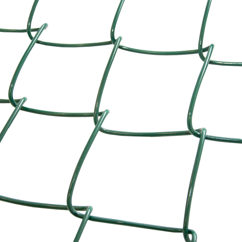 Siatka ogrodzeniowa pleciona zielona 150 cm 10 m drut 3,6 mm oczko 75x75 mm