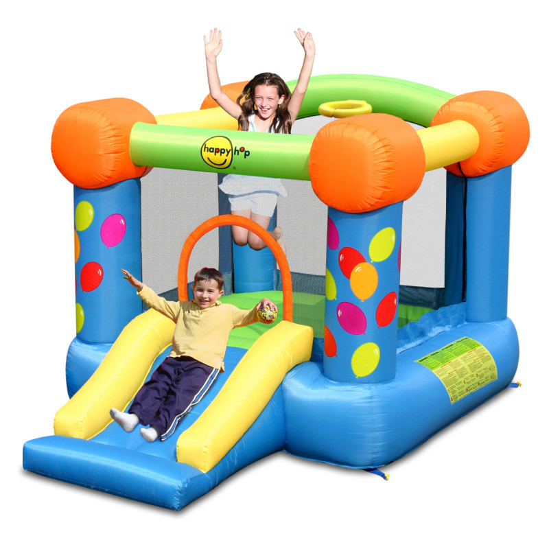 Dmuchany zamek PARTY SLIDE dmuchawa HappyHop + KOSZ
