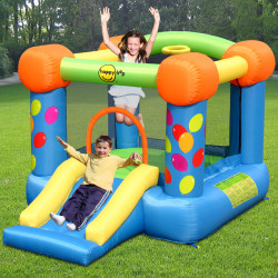 Dmuchany zamek PARTY SLIDE dmuchawa HappyHop + KOSZ