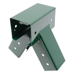 Łącznik Huśtawki Kwadratowy Zielony Kąt 90° 9x9 cm z otworami