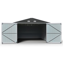 Garaż metalowy 602x386x254 cm narzędziownia 6x3,8m blaszak 23m2