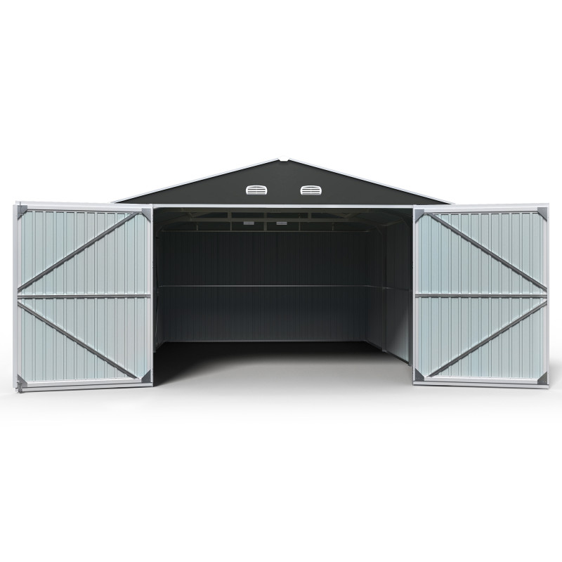 Garaż metalowy 602x386x254 cm narzędziownia 6x3,8m blaszak 23m2
