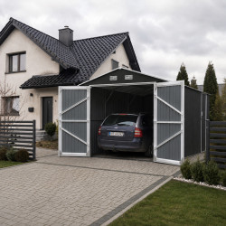 Garaż metalowy 495x300x232 cm narzędziownia 5x3m blaszak 15m2