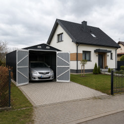 Garaż metalowy 602x300x232 cm narzędziownia 6x3m blaszak 18m2