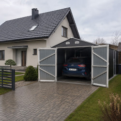 Garaż metalowy 602x300x232 cm narzędziownia 6x3m blaszak 18m2