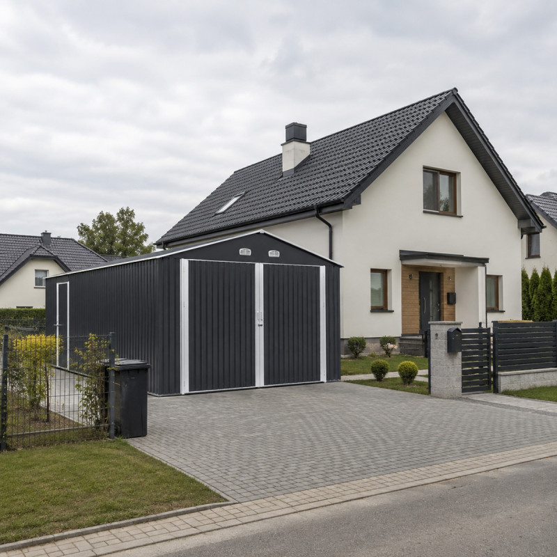 Garaż metalowy 602x386x254 cm narzędziownia 6x3,8m blaszak 23m2