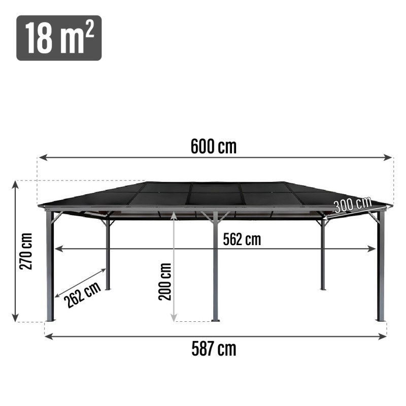 Pawilon ogrodowy 3x6 Altana...