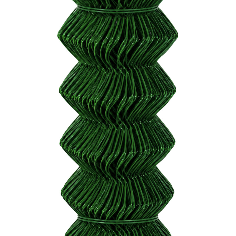 Siatka ogrodzeniowa pleciona zielona 150 cm 10 m drut 2,5 mm oczko 65x65 mm