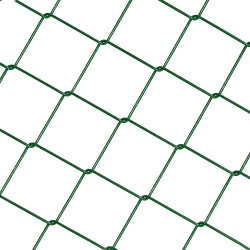 Siatka ogrodzeniowa pleciona zielona 150 cm 10 m drut 2,5 mm oczko 65x65 mm