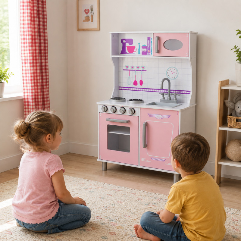 Różowa kuchnia dla dzieci KitchenFun duża