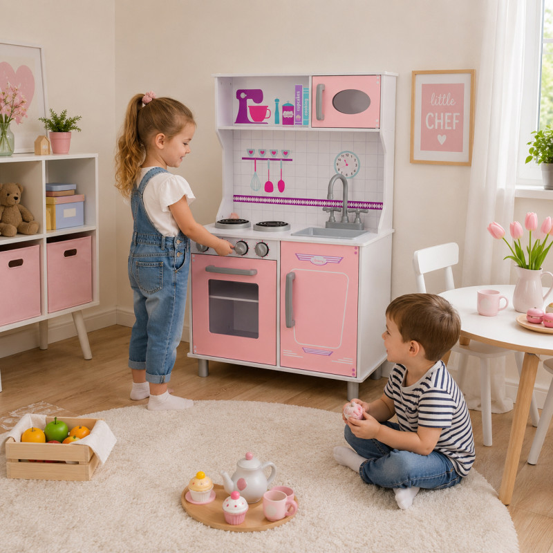 Różowa kuchnia dla dzieci KitchenFun duża