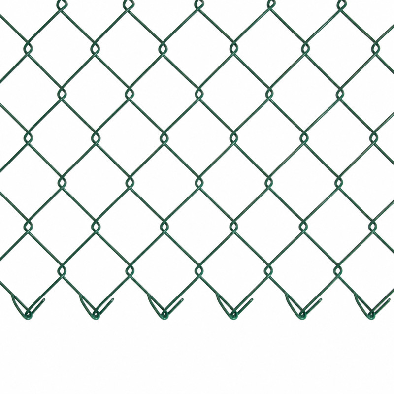 Siatka ogrodzeniowa pleciona zielona 150 cm 10 m drut 3,6 mm oczko 75x75 mm