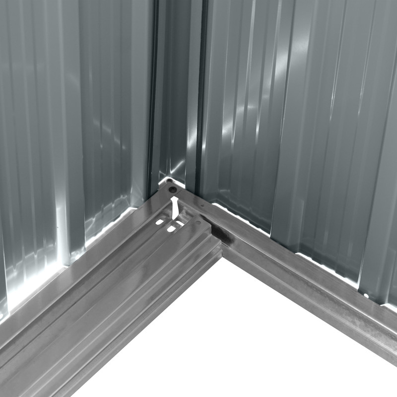 Stalowy domek narzędziowy ze świetlikiem 279x238x203cm narzędziownia 6,6m2 blaszak