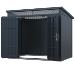 Stalowy domek narzędziowy PREMIUM 262x187x211 cm narzędziownia 4,9m2 blaszak