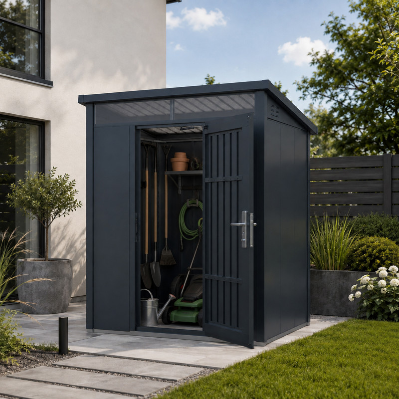 Stalowy domek narzędziowy PREMIUM 182x148x211 cm narzędziownia 2,6m2 blaszak