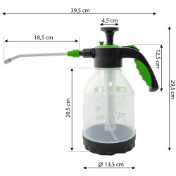 Opryskiwacz transparentny ręczny 1,5 L Green