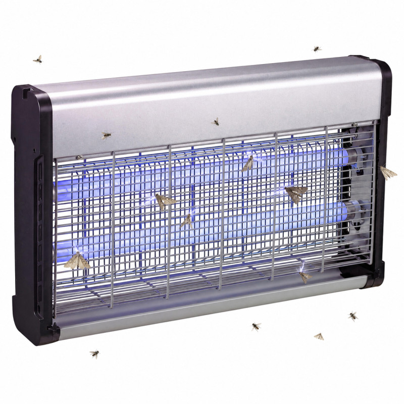 Aluminiowa lampa owadobójcza UV-A 8W 4iQ 2x20W