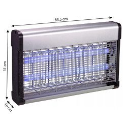 Aluminiowa lampa owadobójcza UV-A 8W 4iQ 2x20W